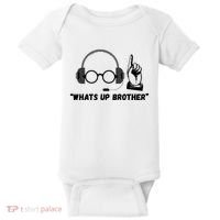 Funny Sketch Streamer Whats Up Brother Baby Bodysuit thumb 0