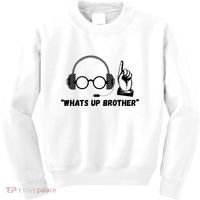 Funny Sketch Streamer Whats Up Brother Kids Sweatshirt thumb 0