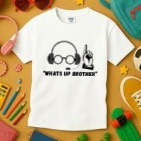 Funny Sketch Streamer Whats Up Brother Kids T-Shirt thumb 3