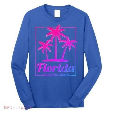 Florida Sunshine State Retro Look Long Sleeve Shirt