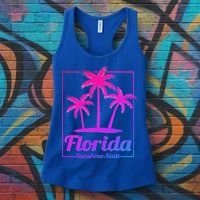 Florida Sunshine State Retro Look Women's Tank Top thumb 3