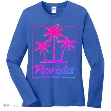 Florida Sunshine State Retro Look Women's Long Sleeve Shirt