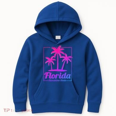 Florida Sunshine State Retro Look Kids Hoodie