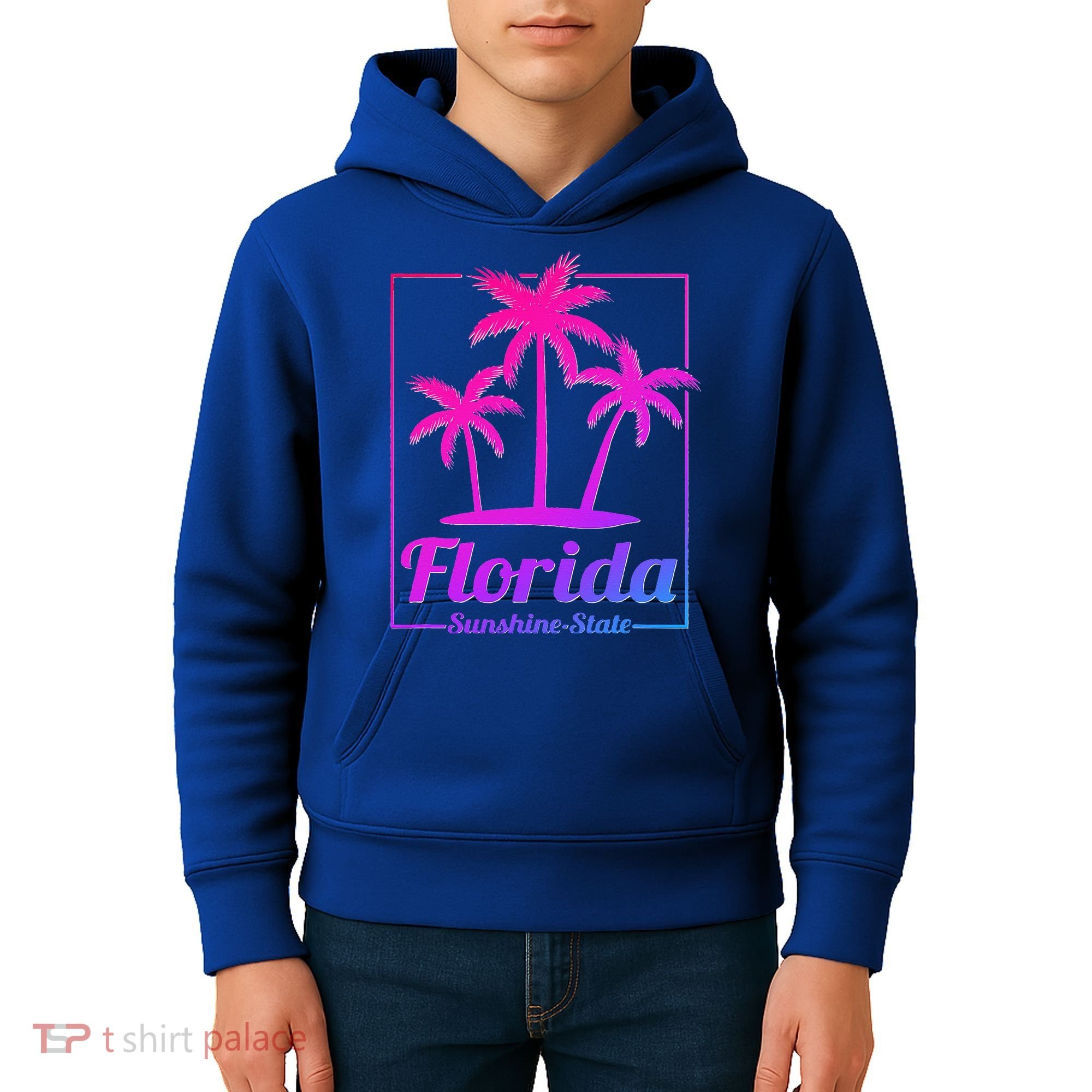 Florida Sunshine State Retro Look Kids Hoodie