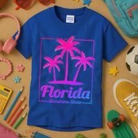 Florida Sunshine State Retro Look Kids T-Shirt thumb 3