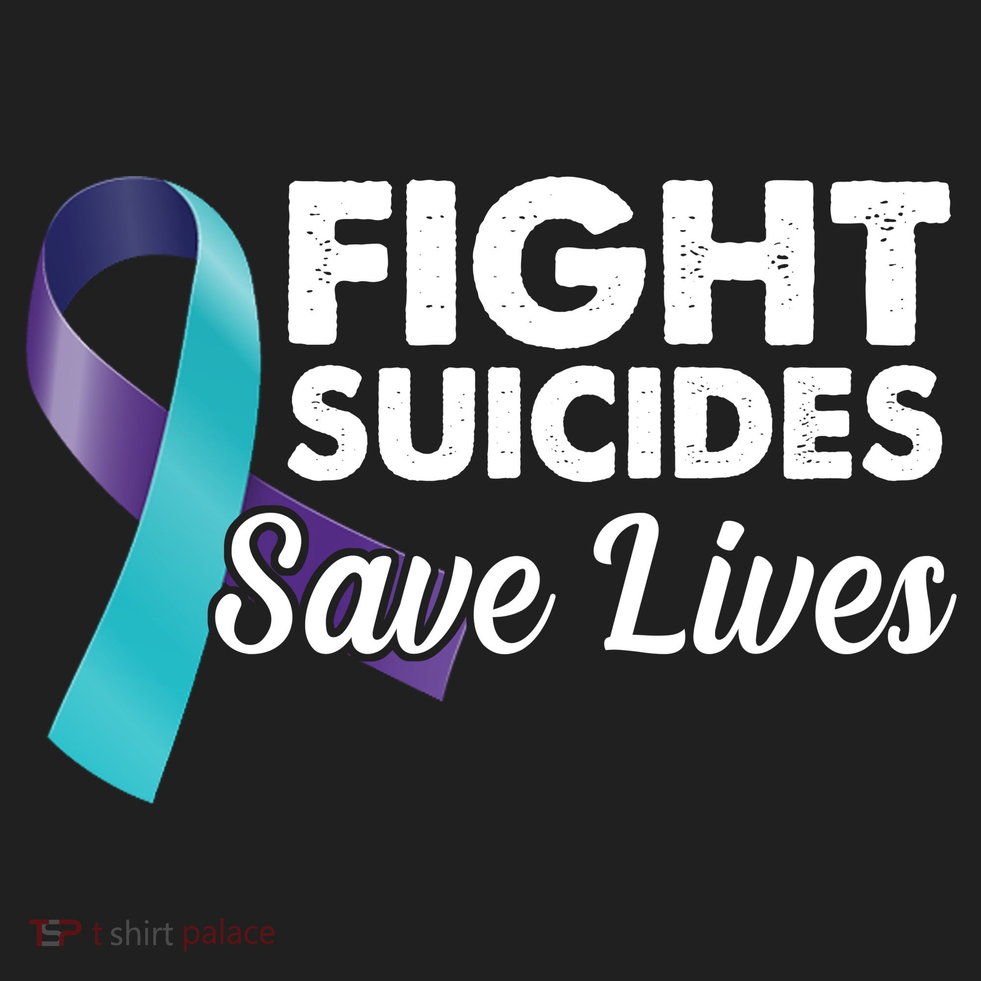 Fight Suicides Save Lives Ribbon Awareness Beanie