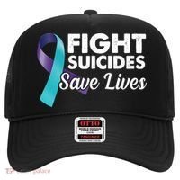 Fight Suicides Save Lives Ribbon Awareness Hat thumb 0
