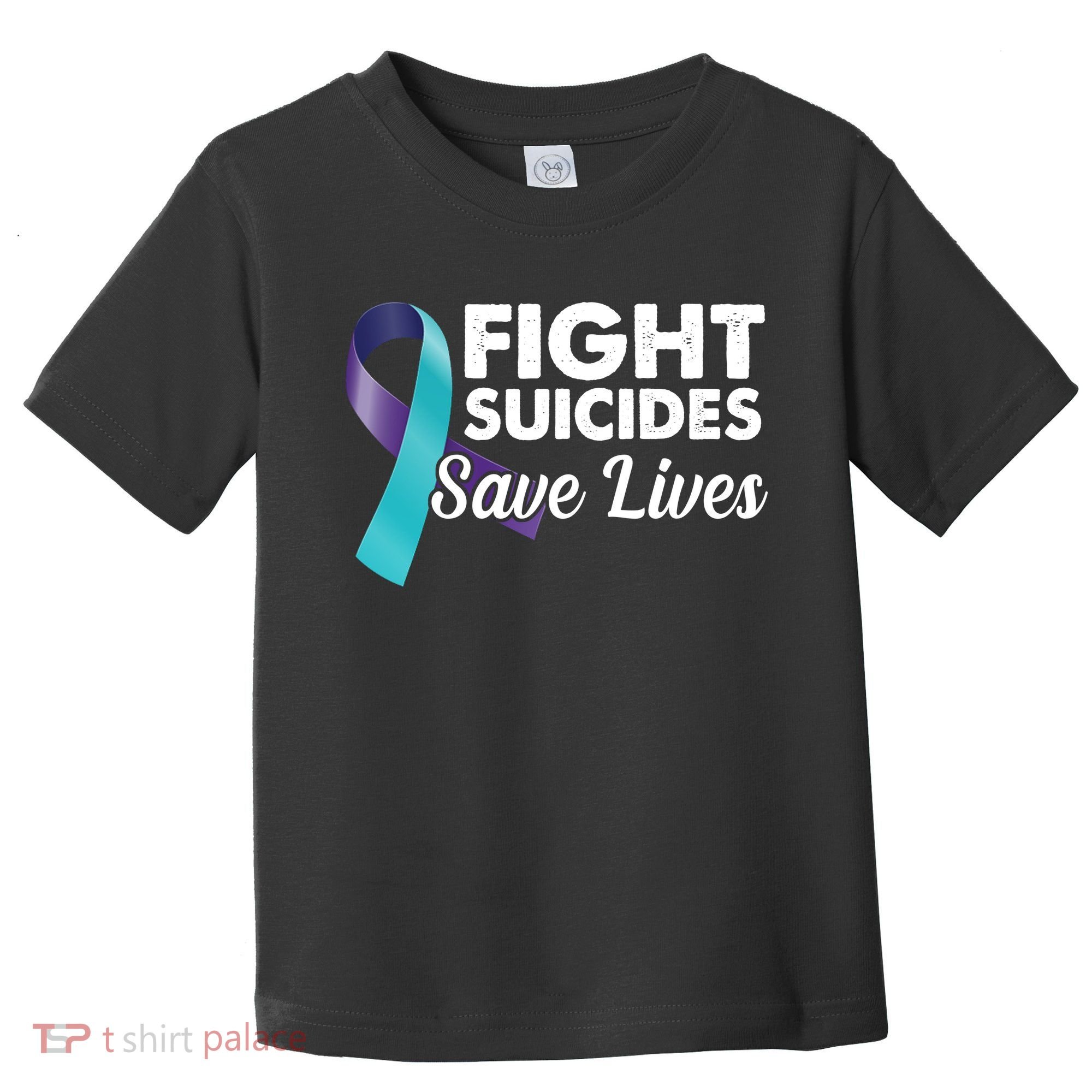 Fight Suicides Save Lives Ribbon Awareness Toddler T-Shirt