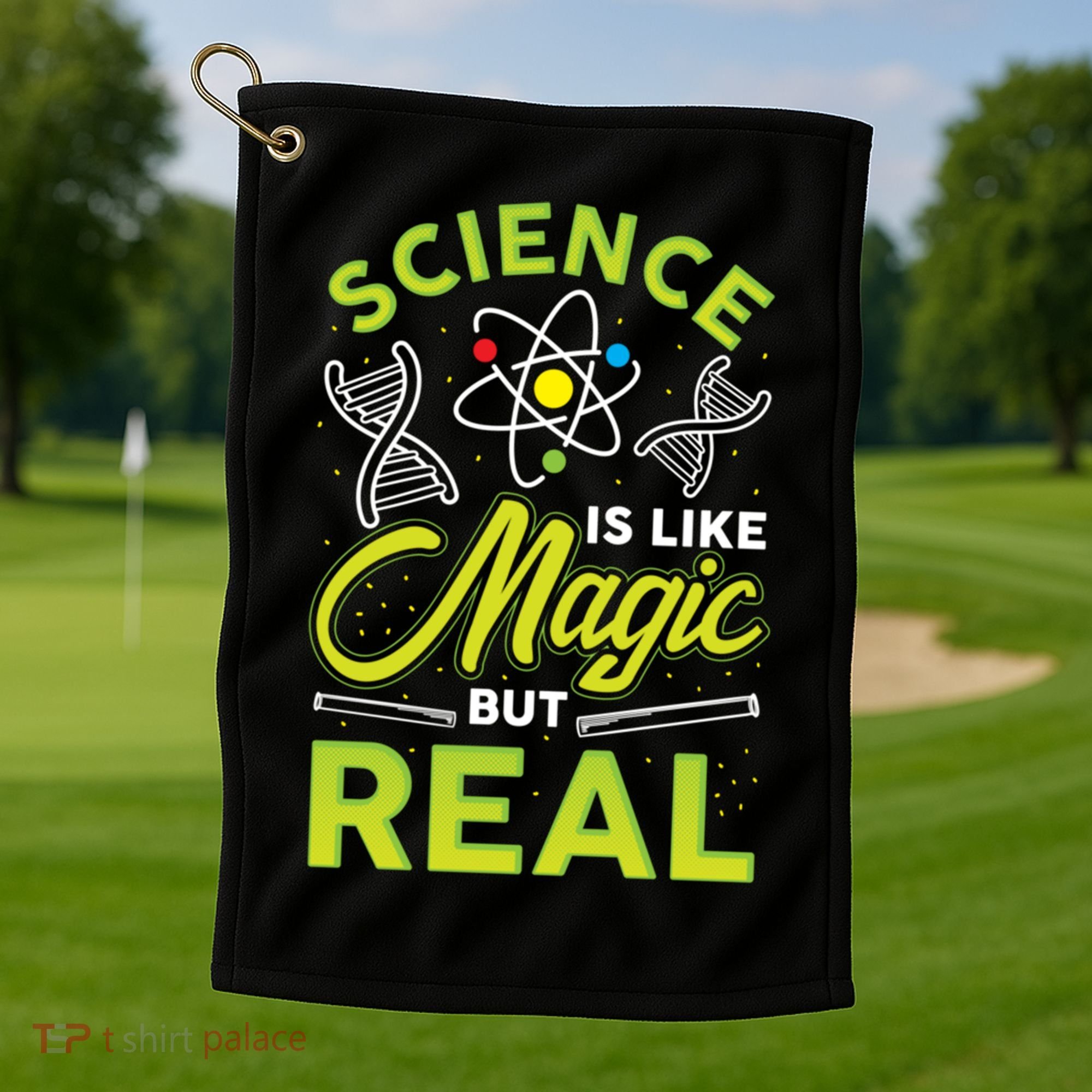 Funny Science Success Chemistry Motivation Nerd Geek Study Sweatshirt Golf Towel