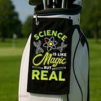 Funny Science Success Chemistry Motivation Nerd Geek Study Sweatshirt Golf Towel thumb 2