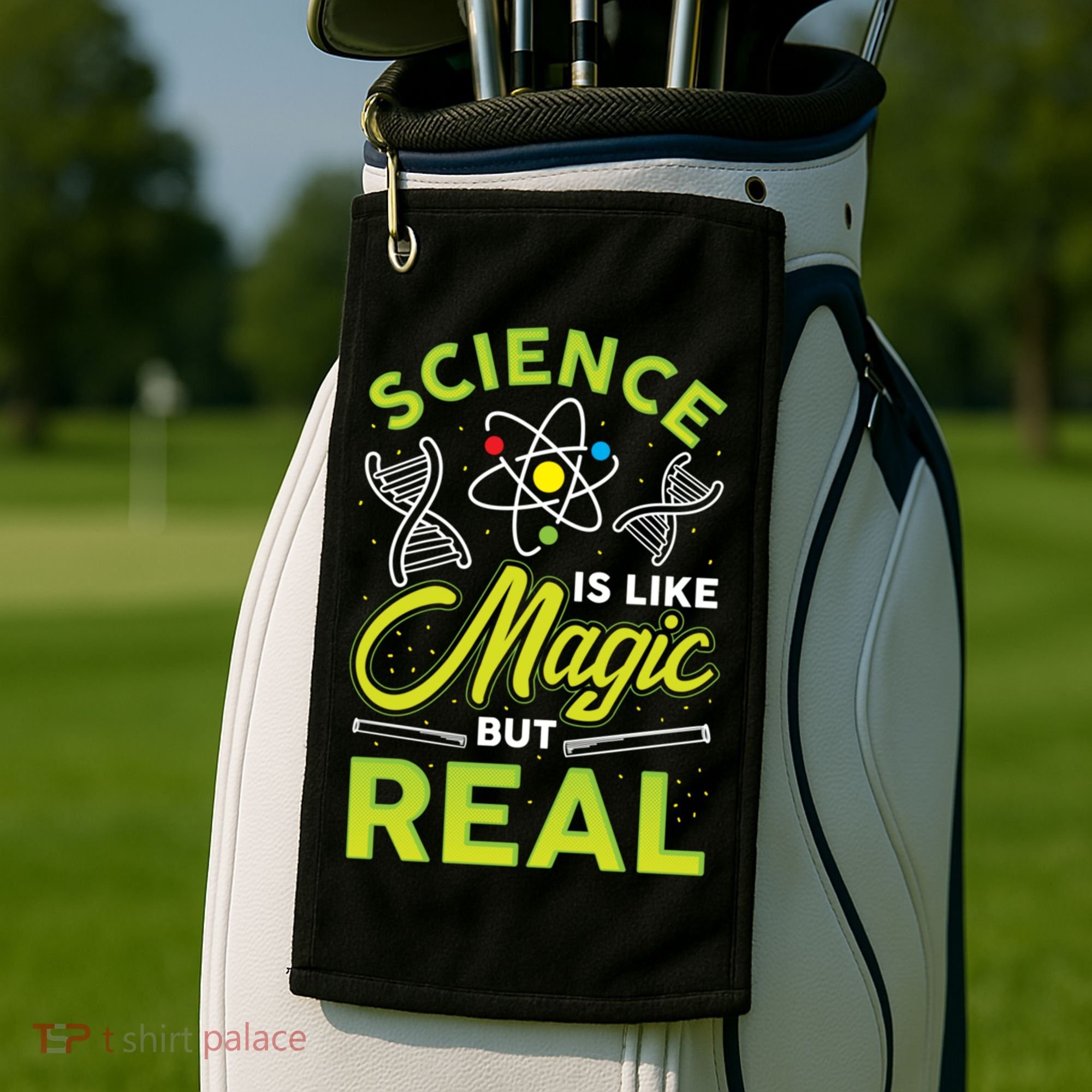 Funny Science Success Chemistry Motivation Nerd Geek Study Sweatshirt Golf Towel