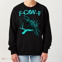 Funny Sarcastic Sarcasm Black Crow, F-Caw-F Black Bird Women's Sweatshirt thumb 0