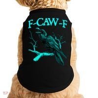 Funny Sarcastic Sarcasm Black Crow, F-Caw-F Black Bird Doggie Tank thumb 0