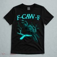 Funny Sarcastic Sarcasm Black Crow, F-Caw-F Black Bird T-Shirt thumb 5