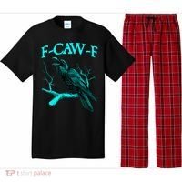 Funny Sarcastic Sarcasm Black Crow, F-Caw-F Black Bird Pajama Set thumb 0