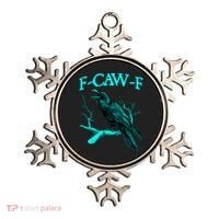 Funny Sarcastic Sarcasm Black Crow, F-Caw-F Black Bird Ornament thumb 0
