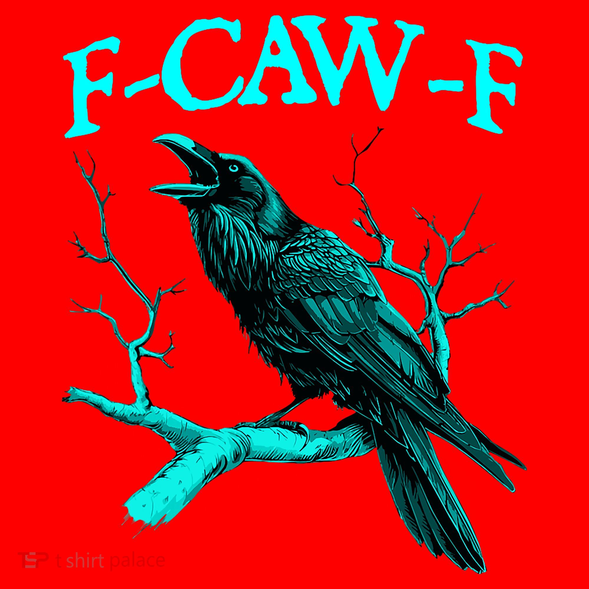Funny Sarcastic Sarcasm Black Crow, F-Caw-F Black Bird Santa Hat