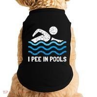 Funny Swimmer Swimming I Pee In Pools Doggie Tank thumb 0
