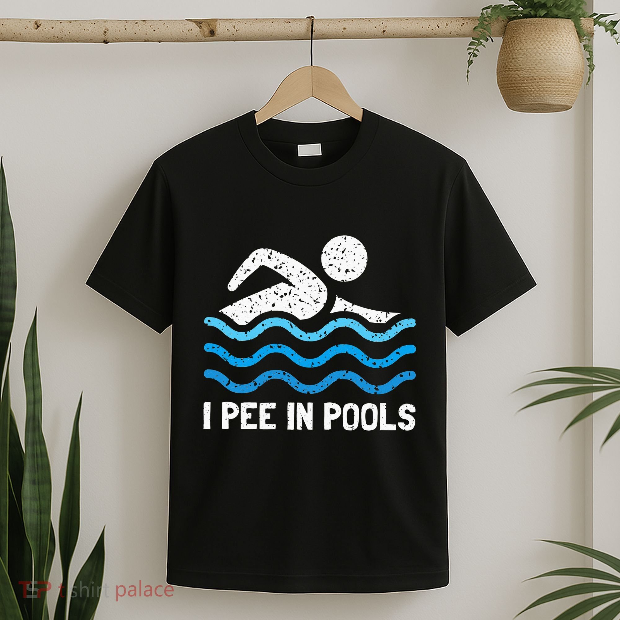 Funny Swimmer Swimming I Pee In Pools T-Shirt
