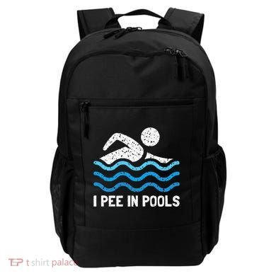 Funny Swimmer Swimming I Pee In Pools Backpack