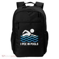 Funny Swimmer Swimming I Pee In Pools Backpack thumb 0
