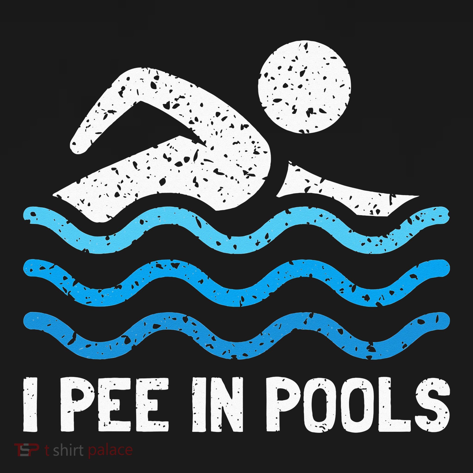 Funny Swimmer Swimming I Pee In Pools Pajama Set