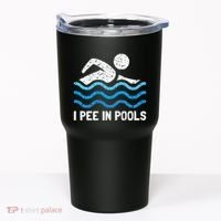 Funny Swimmer Swimming I Pee In Pools Tumbler thumb 0