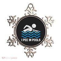 Funny Swimmer Swimming I Pee In Pools Ornament thumb 0