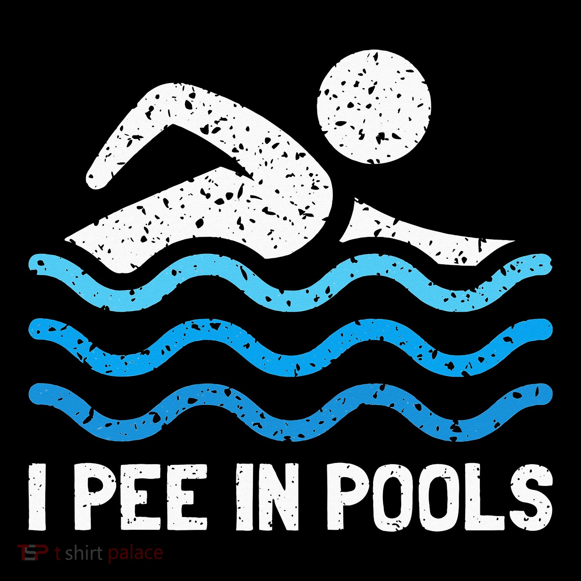 Funny Swimmer Swimming I Pee In Pools Baby Bodysuit