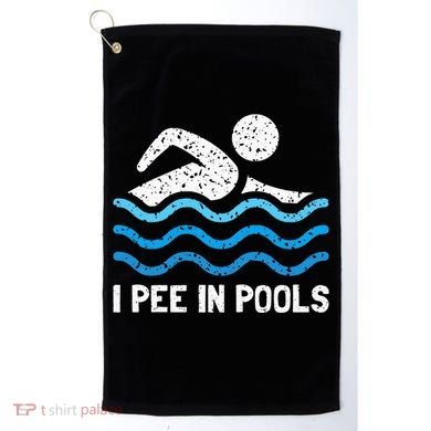Funny Swimmer Swimming I Pee In Pools Golf Towel