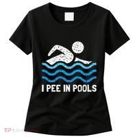 Funny Swimmer Swimming I Pee In Pools Women's T-Shirt thumb 0
