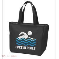Funny Swimmer Swimming I Pee In Pools Tote Bag thumb 3