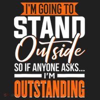 Funny Sarcastic Saying Im Outstanding Sarcasm Ladies Heavyweight Boxy Pullover Hoodie thumb 2