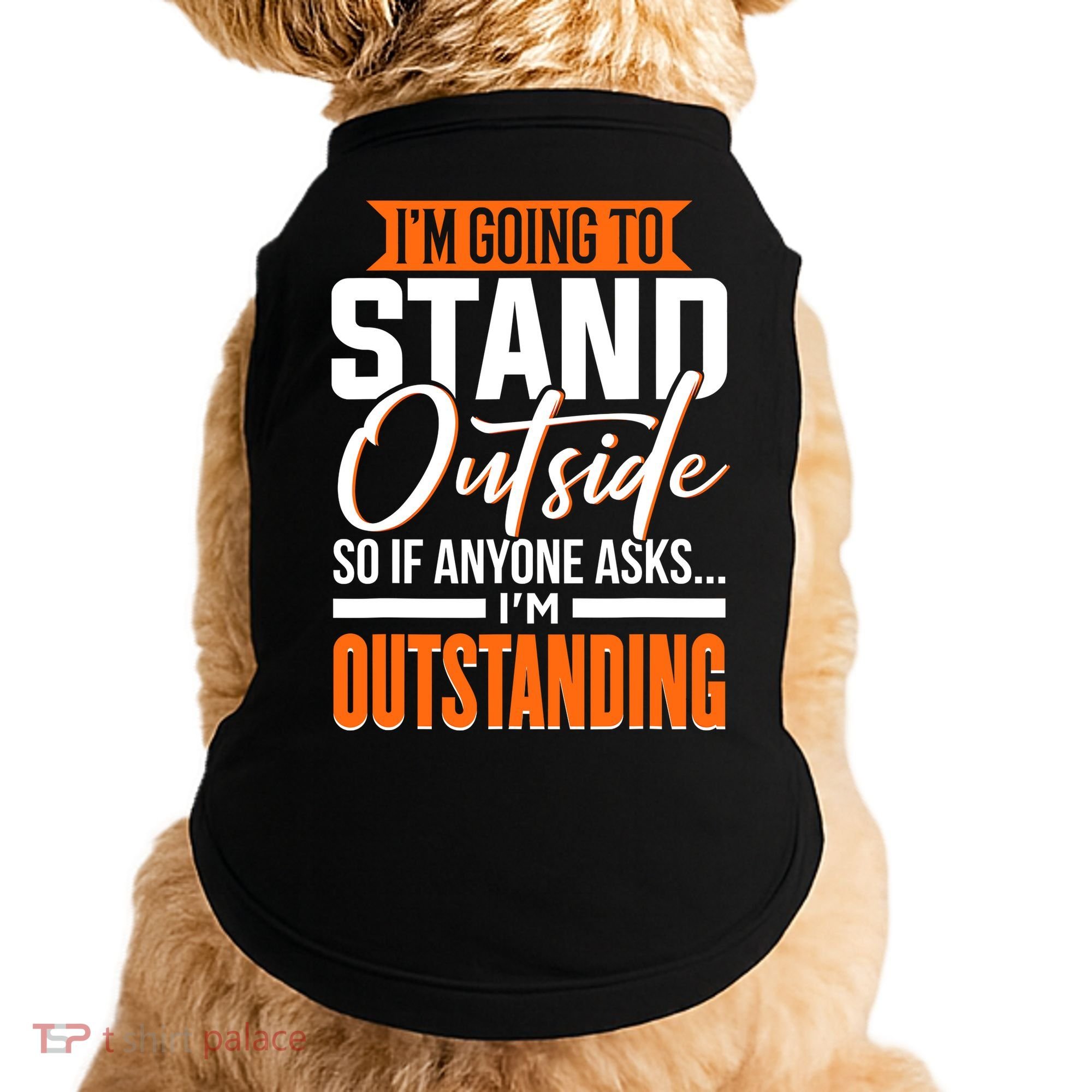 Funny Sarcastic Saying Im Outstanding Sarcasm Doggie Tank