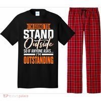 Funny Sarcastic Saying Im Outstanding Sarcasm Pajama Set thumb 0