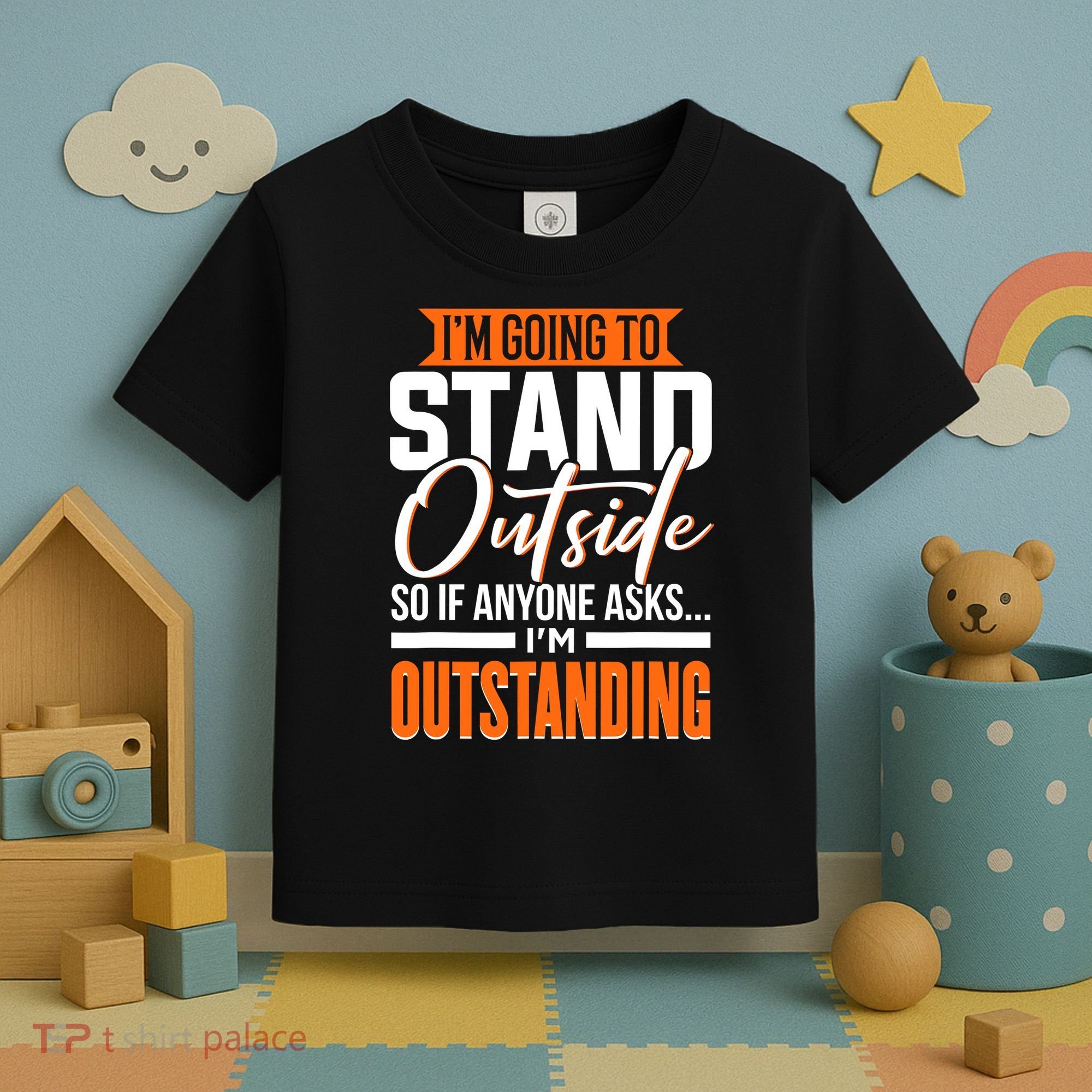 Funny Sarcastic Saying Im Outstanding Sarcasm Toddler T-Shirt