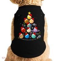 Funny Solar System Space Planets Tree Christmas Pajama Xmas Doggie Tank thumb 0