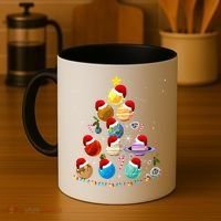Funny Solar System Space Planets Tree Christmas Pajama Xmas Coffee Mug thumb 4
