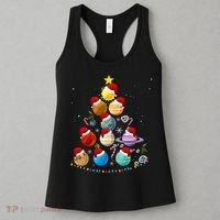 Funny Solar System Space Planets Tree Christmas Pajama Xmas Women's Tank Top thumb 3