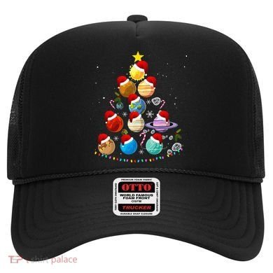Funny Solar System Space Planets Tree Christmas Pajama Xmas Hat