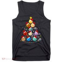 Funny Solar System Space Planets Tree Christmas Pajama Xmas Tank Top thumb 0