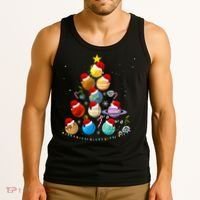 Funny Solar System Space Planets Tree Christmas Pajama Xmas Tank Top thumb 3