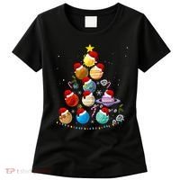 Funny Solar System Space Planets Tree Christmas Pajama Xmas Women's T-Shirt thumb 0