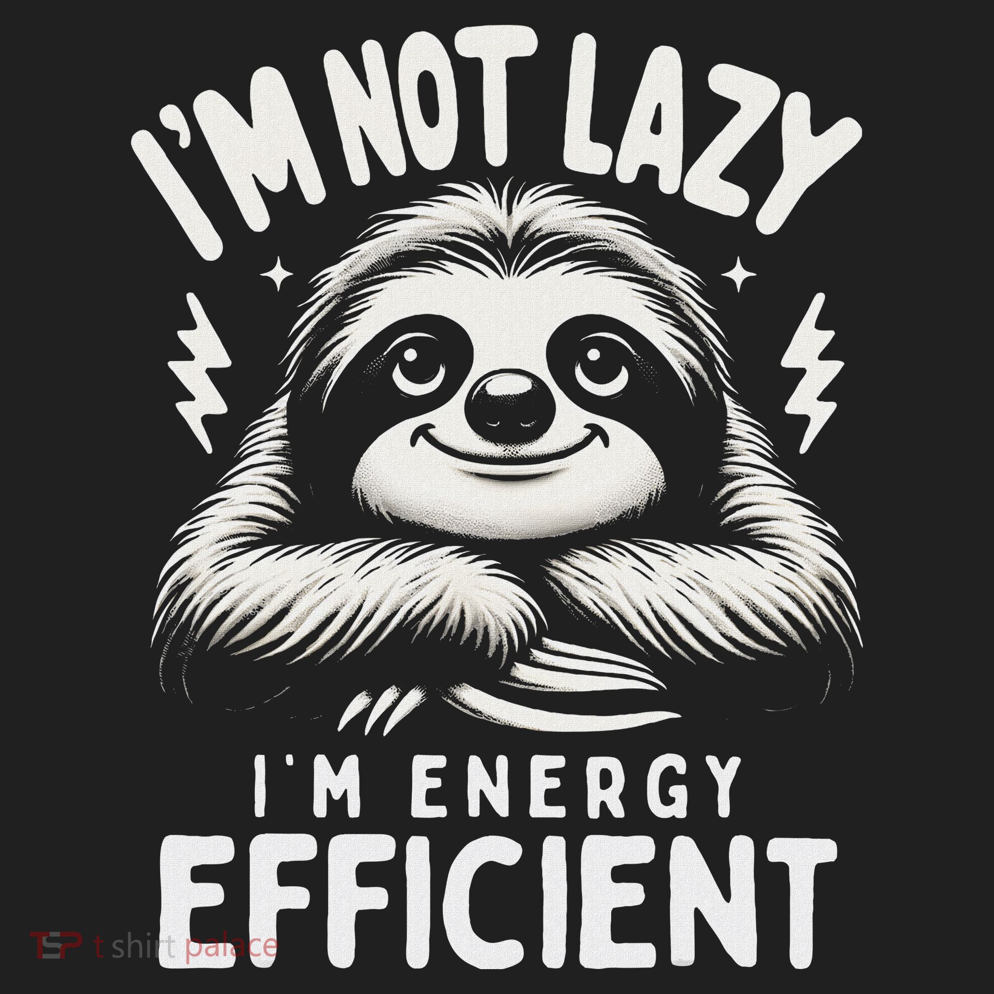Funny Sloth Stuff IM Not Lazy Energy Efficient Nap Lovers Women's Sweatshirt