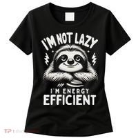 Funny Sloth Stuff IM Not Lazy Energy Efficient Nap Lovers Women's T-Shirt thumb 0