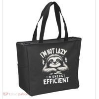 Funny Sloth Stuff IM Not Lazy Energy Efficient Nap Lovers Tote Bag thumb 2