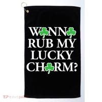 Funny Sexy St Patricks Day Clothing For Men Inappropriate Golf Towel thumb 0