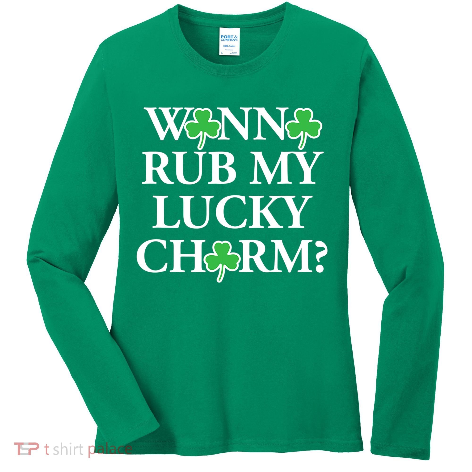 Funny Sexy St Patricks Day Clothing For Men Inappropriate Women's Long Sleeve Shirt