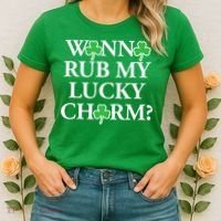 Funny Sexy St Patricks Day Clothing For Men Inappropriate Women's T-Shirt thumb 2