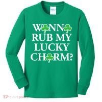 Funny Sexy St Patricks Day Clothing For Men Inappropriate Kids Long Sleeve Shirt thumb 0